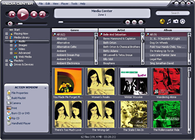 J. River MEDIA CENTER Screenshot